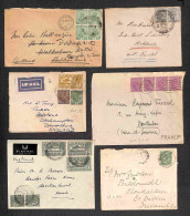 Oltremare - India - 1895/1935 - Quattordici Buste Con Varie Affrancature Del Periodo E Destinazioni Diverse - Da Esamina - Autres & Non Classés