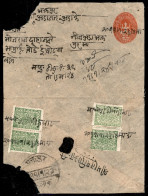 Oltremare - Nepal - Intero Postale Con Affrancatura Complementare (53 Quattro) Al Retro - Ex Coll. Hellrigl - Otros & Sin Clasificación