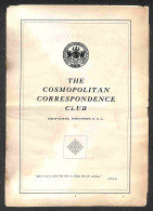 Oltremare - Stati Uniti D'America - 1908 - The Cosmopolitan Correspondence Club - Opuscolo Di 12 Pagine (+ Allegati) - Q - Autres & Non Classés