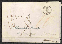 Prefilateliche&Documenti - Documenti - 24 Giugno 1859 - Circolare (equipaggiamento Della Guardia Nazionale) Da Torino A  - Sonstige & Ohne Zuordnung