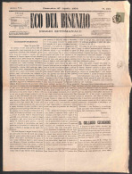 Prefilateliche&Documenti - Documenti - Prato (1873 - 28 Aprile + 10 Giugno) - Eco Del Bisenzio (27 Aprile + 8 Giugno) -  - Otros & Sin Clasificación