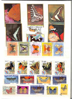 Lotti&Collezioni - Europa&Oltremare - TEMATICA - Farfalle - Collezione Di Circa 280 Francobolli Principalmente Usati Mon - Autres & Non Classés