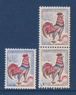 France - Variété - YT N° 1331 G ** - Couleurs - Poste Détruit - Neuf Sans Charnière - 1962 - Unused Stamps