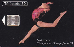 F423A - 09/1993 - ELODIE LUSSAC - 120 SC7 ( Verso : N° Rouges Sur Une Ligne) - 1993