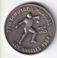 MONEDA DE CUBA DE 1 PESO DEL AÑO 1983 OLIMPIADA MUNDIAL LOS ANGELES 1984 (COIN)  (NUEVA - UNC) - Cuba