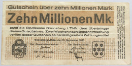 GERMANY 10 MILLIONEN MARK SONNEBERG #alb003 0185 - 10 Millionen Mark