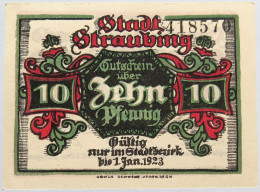 GERMANY 10 PFENNIG 1918 STARUBING #alb003 0235 - Altri & Non Classificati