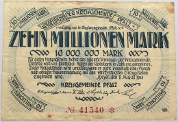 GERMANY 10 MILLIONEN MARK PFALZ #alb011 0125 - 10 Millionen Mark