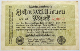 GERMANY 10 MILLIONEN MARK 1923 #alb066 0093 - 10 Mio. Mark