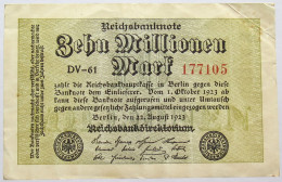 GERMANY 10 MILLIONEN MARK 1923 #alb066 0089 - 10 Millionen Mark