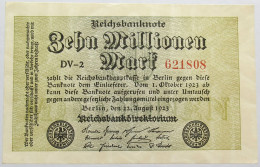 GERMANY 10 MILLIONEN MARK 1923 #alb013 0095 - 10 Miljoen Mark