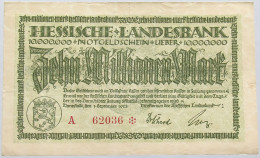 GERMANY 10 MILLIONEN 1923 HESSEN #alb004 0171 - 10 Mio. Mark