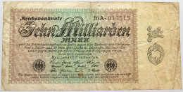 GERMANY 10 MILLIARDEN 1923 #alb013 0205 - 10 Milliarden Mark