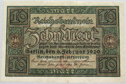 GERMANY 10 MARK 1920 BERLIN #alb008 0313 - 10 Mark