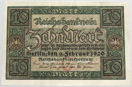 GERMANY 10 MARK 1920 BERLIN #alb008 0283 - 10 Mark