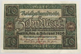 GERMANY 10 MARK 1920 BERLIN #alb008 0277 - 10 Mark