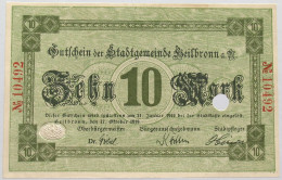 GERMANY 10 MARK 1919 HEILBRONN #alb002 0201 - 10 Mark