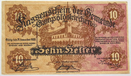 GERMANY 10 HELLER GUMPOLDSKIRCHEN 1920 #alb066 0081 - 10 Mark