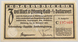 GERMANY 1/2 DOLLAR 1923 SCHAUMBURG #alb008 0181 - Deutsche Golddiskontbank