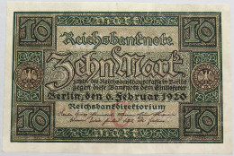 GERMANY 10 MARK 1920 BERLIN #alb008 0285 - 10 Mark