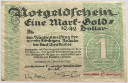 GERMANY 1 MARK CHEMNITZ 1923 #alb010 0223 - 1 Mark
