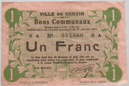 FRANCE FRANC 1915 CARVIN #alb020 0019 - Ohne Zuordnung