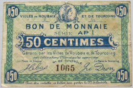 FRANCE 50 CENTIMES ROUBAIX #alb020 0029 - Non Classés