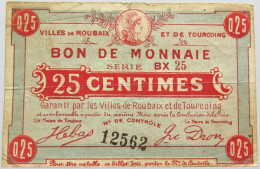 FRANCE 25 CENTIMES ROUBAIX #alb015 0283 - Unclassified