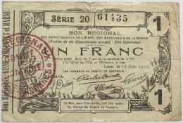 FRANCE 1 FRANC 1916 #alb004 0573 - Ohne Zuordnung