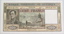 BELGIUM 100 FRANCS 1946 AUNC #alb010 0289 - 100 Frank