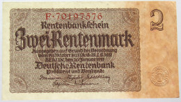 GERMANY 2 REICHSMARK 1937 #alb067 0291 - Andere & Zonder Classificatie