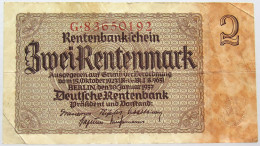 GERMANY 2 REICHSMARK 1937 #alb067 0287 - Andere & Zonder Classificatie