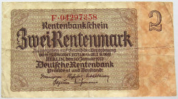 GERMANY 2 REICHSMARK 1937 #alb067 0283 - Sonstige & Ohne Zuordnung