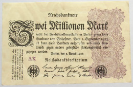 GERMANY 2 MILLIONEN MARK 1923 5 #alb066 0499 - 2 Miljoen Mark