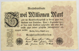 GERMANY 2 MILLIONEN MARK 1923 #alb066 0495 - 2 Miljoen Mark