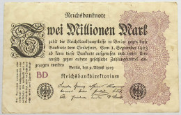 GERMANY 2 MILLIONEN MARK 1923 #alb066 0459 - 2 Miljoen Mark