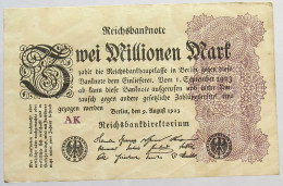 GERMANY 2 MILLIONEN MARK 1923 #alb066 0457 - 2 Millionen Mark