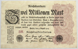 GERMANY 2 MILLIONEN MARK 1923 #alb066 0453 - 2 Miljoen Mark