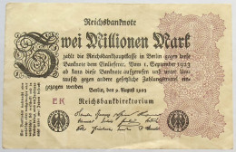 GERMANY 2 MILLIONEN MARK 1923 #alb066 0429 - 2 Miljoen Mark