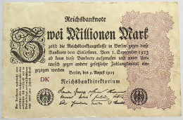 GERMANY 2 MILLIONEN MARK 1923 #alb066 0421 - 2 Miljoen Mark