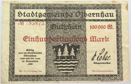 GERMANY 100000 MARK OLBERNSAU 1923 #alb011 0007 - 100000 Mark