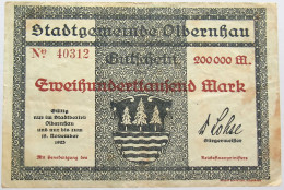 GERMANY 100000 MARK OLBERNSAU 1923 #alb011 0009 - 100.000 Mark