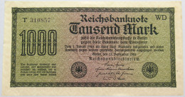 GERMANY 1000 MARK 1922 TOP #alb019 0003 - 1.000 Mark