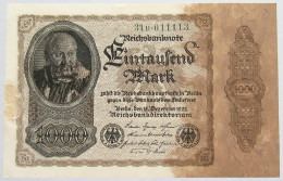 GERMANY 1000 MARK 1922 81B #alb010 0007 - 1.000 Mark