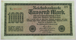 GERMANY 1000 MARK 1922 #alb067 0235 - 1.000 Mark