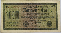 GERMANY 1000 MARK 1922 #alb067 0219 - 1.000 Mark