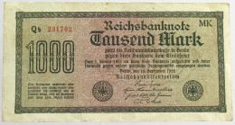 GERMANY 1000 MARK 1922 #alb066 0407 - 1.000 Mark