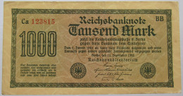 GERMANY 1000 MARK 1922 #alb067 0223 - 1.000 Mark