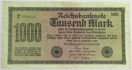 GERMANY 1000 MARK 1922 #alb066 0399 - 1000 Mark