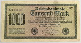 GERMANY 1000 MARK 1922 #alb066 0395 - 1000 Mark